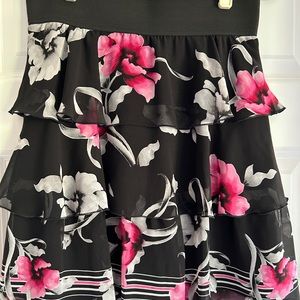 WHBM Flounce Floral Skirt SZ S